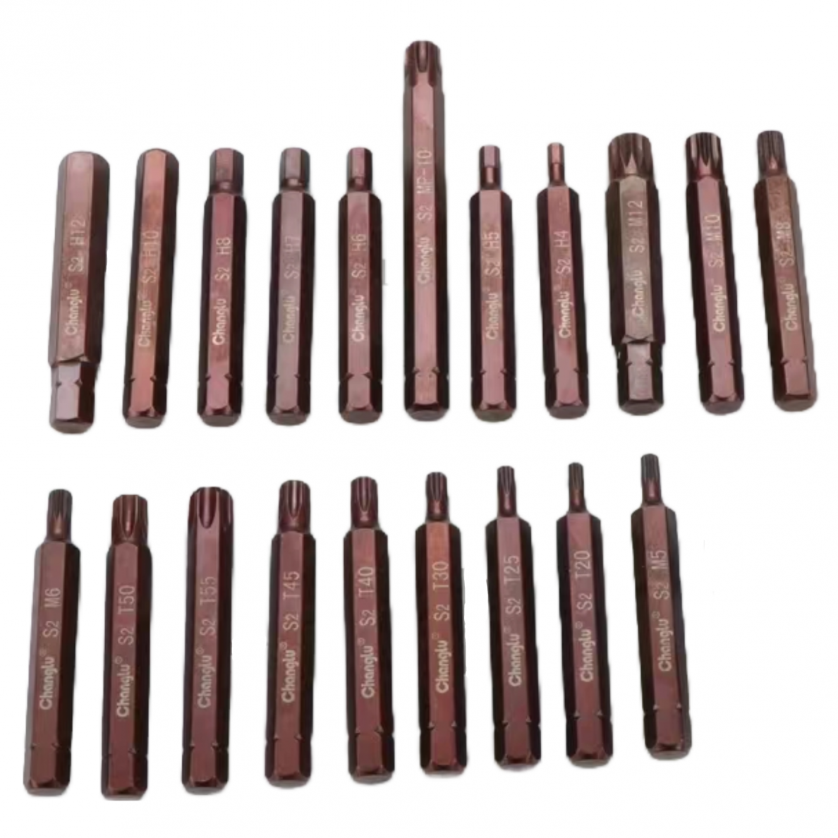 3/8" Dr. 75L TORX/SPLINE/IMBUS bits 5/1pcs