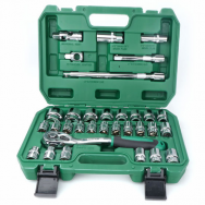 Zestaw nasadek 1/2" 32 elementów 6kt+12kt