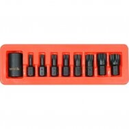 Zestaw nasadek bitowych udarowych 1/2" (SPLINE) 9 szt.