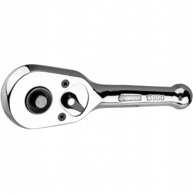 1/2" dr. Ātrās atbrīvošanas rats (asaras formas), kompakts rats