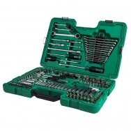 Zestaw kluczy nasadowych 1/4" + 3/8" + 1/2" Dr. 150 szt. (SAE i metryczny)