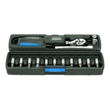 1/4" Dr. Pre-set digital torque wrench 6-30Nm with bit sets 1
