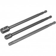 Zestaw długich adapterów do nasadek 1/4" + 3/8" + 1/2" Dr. 3 szt.