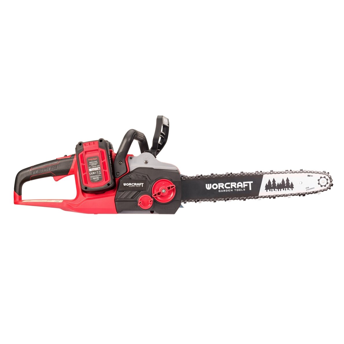Akumuliatorinis grandininis pjūklas WORCRAFT 40V (20V+20V) LI-ION (Be akumuliatorių ir įkroviklio) 1 Akumuliatorinis grandininis pjūklas WORCRAFT 40V (20V+20V) LI-ION (Be akumuliatorių ir įkroviklio) 1