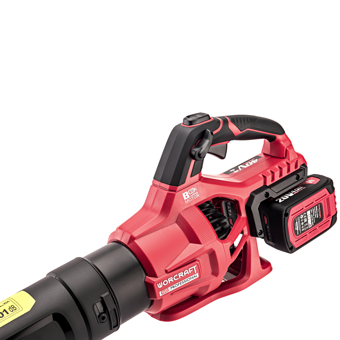 Li-ion Cordless leaf blower WORCRAFT 40V (20V+20V) 6