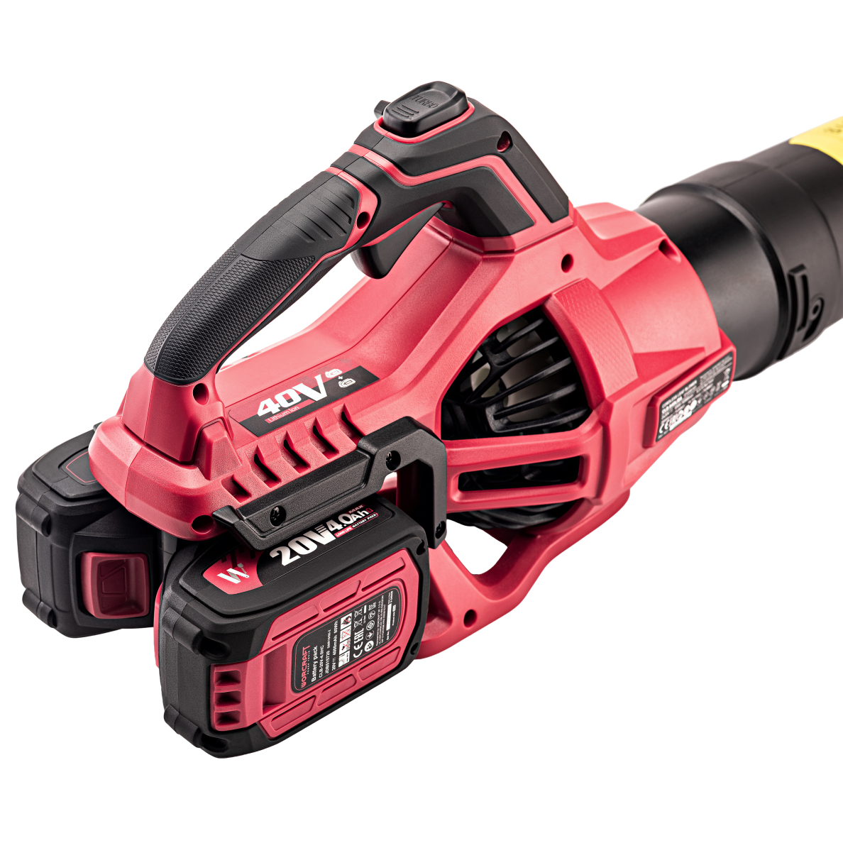 Akumulatorowa dmuchawa do liści WORCRAFT Li-ion 40V (20V+20V) 8