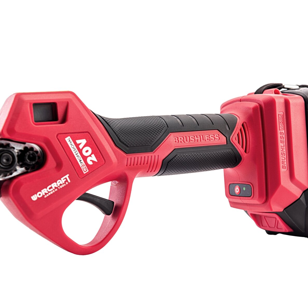 Akumulatorowe bezszczotkowe nożyce sekator WORCRAFT 20V (bez akumulatora i ładowarki) 9