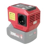Akumuliatoriaus inverteris WORCRAFT 220V+USB 20V LI-ION Akumuliatoriaus inverteris WORCRAFT 220V+USB 20V LI-ION