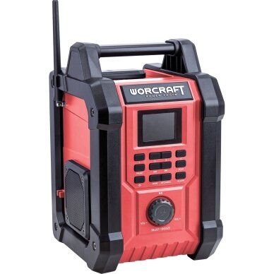 Akum. radijas su BT WORCRAFT 20V LI-ION (Be akumuliatoriaus ir įkroviklio) 2 Akum. radijas su BT WORCRAFT 20V LI-ION (Be akumuliatoriaus ir įkroviklio) 2