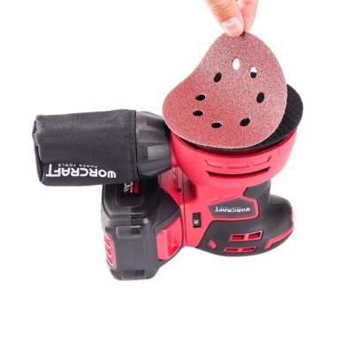 Akumulatorowa szlifierka rotacyjna Li-ion 125mm WORCRAFT 20V (bez baterii i ładowarki) 4