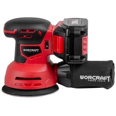 Akumulatorowa szlifierka rotacyjna Li-ion 125mm WORCRAFT 20V (bez baterii i ładowarki) 1 Akumulatorowa szlifierka rotacyjna Li-ion 125mm WORCRAFT 20V (bez baterii i ładowarki) 1