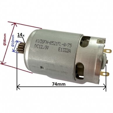 Cordless Driver/Drill AM12DW Motor No.30 Spare part 1