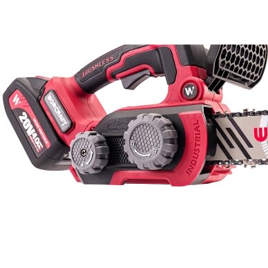 Akumuliatorinis grandininis pjūklas WORCRAFT 20V LI-ION (Be akumuliatoriaus ir įkroviklio) 6 Akumuliatorinis grandininis pjūklas WORCRAFT 20V LI-ION (Be akumuliatoriaus ir įkroviklio) 6