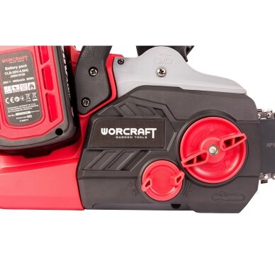 Akumuliatorinis grandininis pjūklas WORCRAFT 40V (20V+20V) LI-ION (Be akumuliatorių ir įkroviklio) 7 Akumuliatorinis grandininis pjūklas WORCRAFT 40V (20V+20V) LI-ION (Be akumuliatorių ir įkroviklio) 7