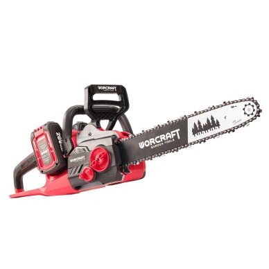 Akumuliatorinis grandininis pjūklas WORCRAFT 40V (20V+20V) LI-ION (Be akumuliatorių ir įkroviklio) 2 Akumuliatorinis grandininis pjūklas WORCRAFT 40V (20V+20V) LI-ION (Be akumuliatorių ir įkroviklio) 2