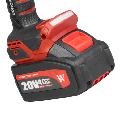 Li-ion Brushless Cordless Impact Wrench 1/2'' 750Nm WORCRAFT 20V (BMC) 9