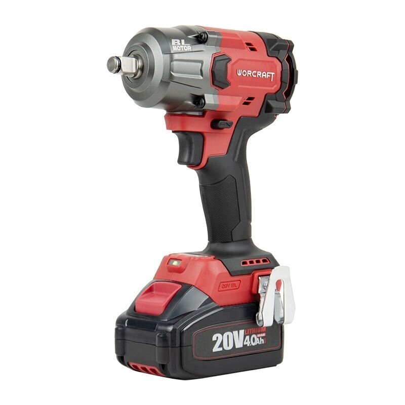 Bezdotykowy akumulatorowy klucz udarowy Li-ion 1/2'' 850nm WORCRAFT 20V (XCUBE box) 1
