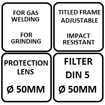 Safety goggles for welding 1