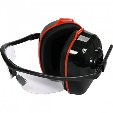Hearing protectors SNR with safety goggles