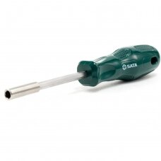Screwdriver with magnet for 1/4" Dr. (6.3mm) bits