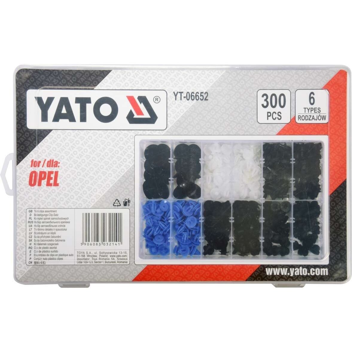 Automobilio apdailos plastikinių laikiklių rinkinys (300vnt) Opel 1 Automobilio apdailos plastikinių laikiklių rinkinys (300vnt) Opel 1