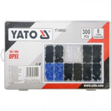 Automobilio apdailos plastikinių laikiklių rinkinys (300vnt) Opel 1 Automobilio apdailos plastikinių laikiklių rinkinys (300vnt) Opel 1