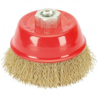 Crimped wire cup brush