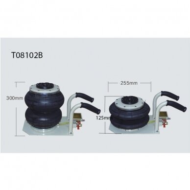 Air jack 2t (2 air bags) with short handle 2