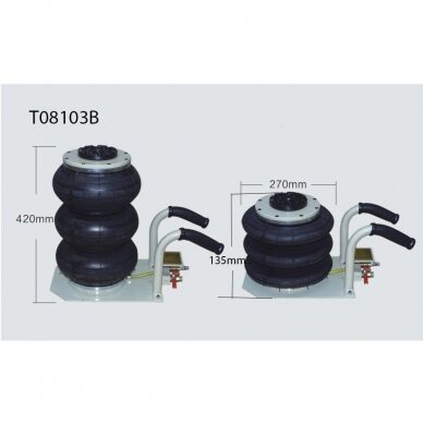 Air jack 3t (3 air bags) with short handle 2