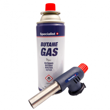 Gas blow torch Specialist+ piezo 1300°C with Butan gas 2x227g 1