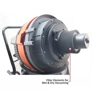 Dry and wet vacuum cleaner 80l 3000W 3