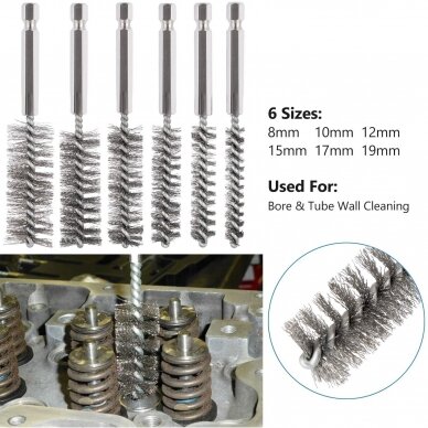 Diesel injector seat brush cleaning kit 17pcs 2