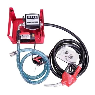 Elektryczna pompa transferowa do diesla 12V (z automatycznym pistoletem) 3