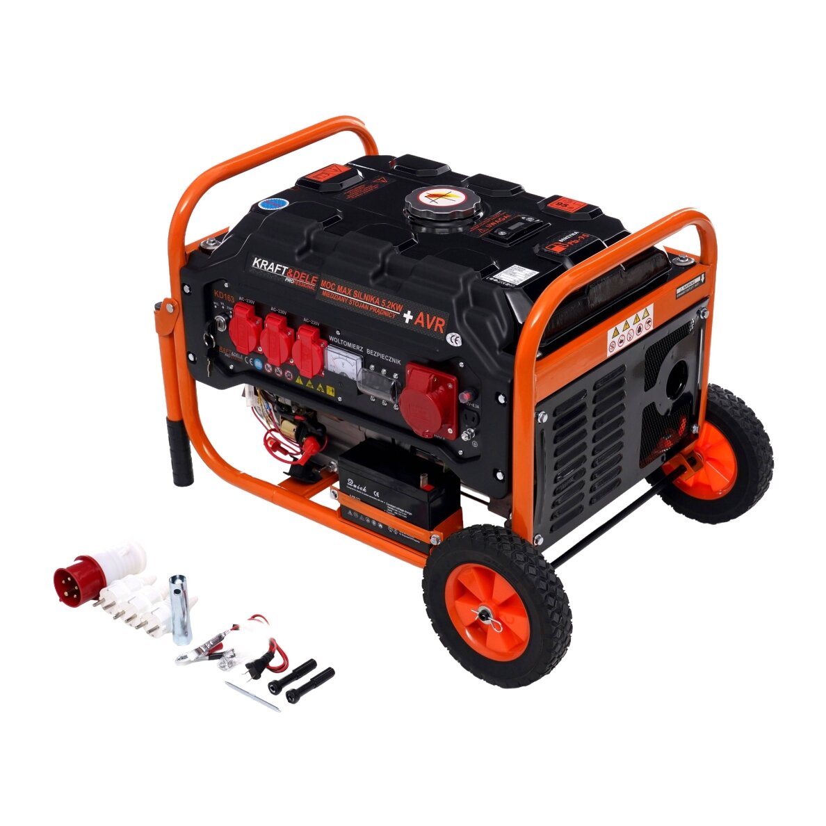 El. srovės generatorius benzininis 3500W 12V/230V/380V 2