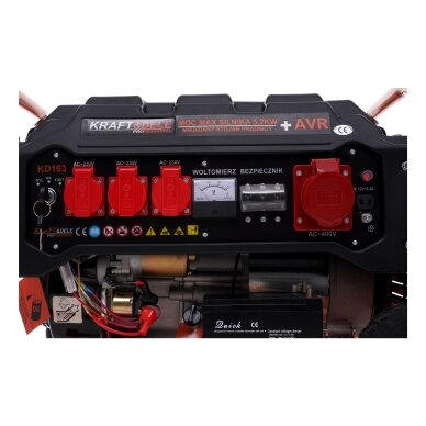 El. srovės generatorius benzininis 3500W 12V/230V/380V 8