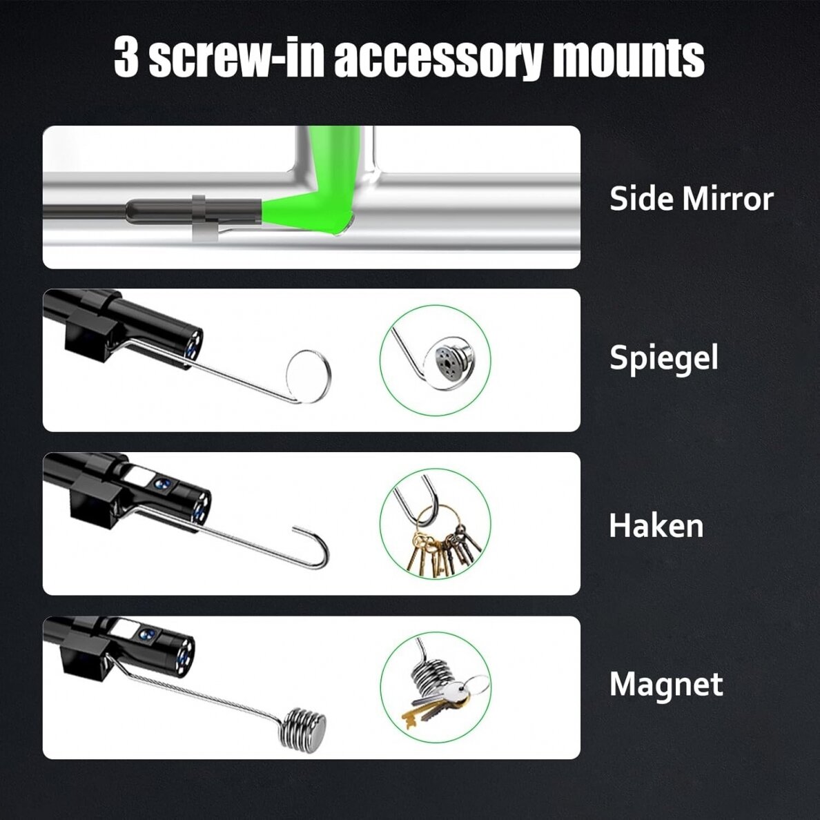 WI-FI endoscope, Ø 8mm, 5m 5 WI-FI endoscope, Ø 8mm, 5m 5