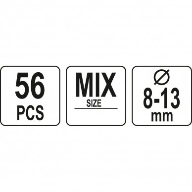 Fiksuojamų varžtų / kaiščių rinkinys (56vnt) 3 Fiksuojamų varžtų / kaiščių rinkinys (56vnt) 3