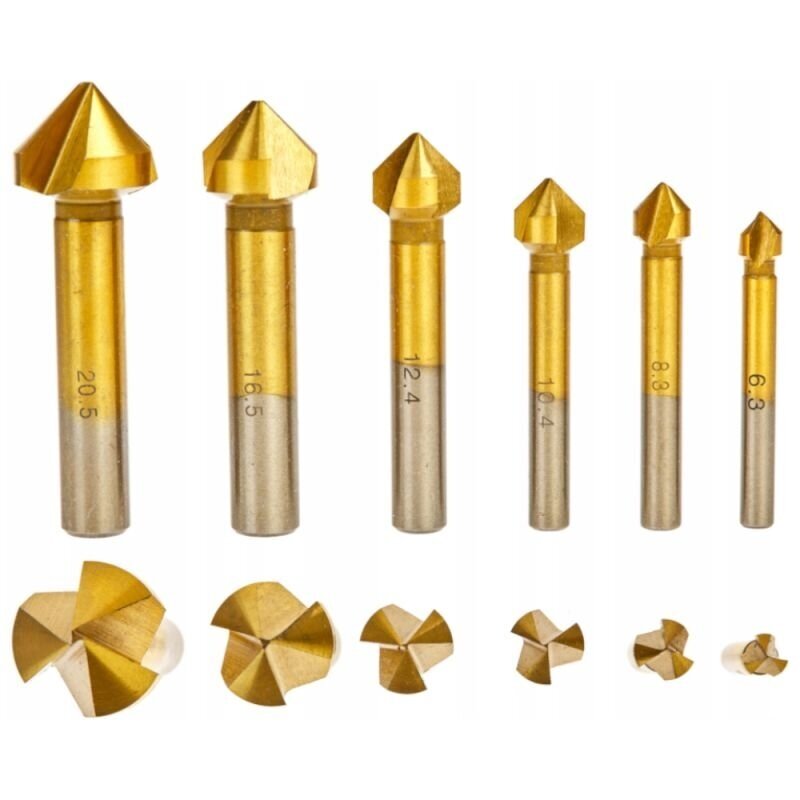 Konisku frēzēšanas griezējdisku komplekts (6.3-20.5mm)(6 gab.) Konisku frēzēšanas griezējdisku komplekts (6.3-20.5mm)(6 gab.)