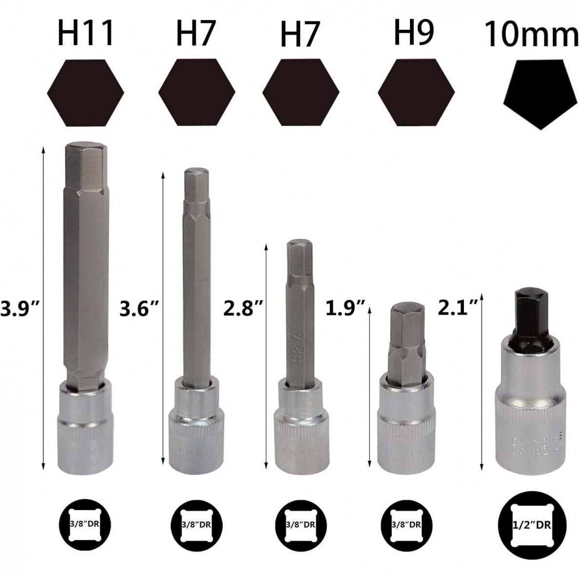 Brake caliper socket and bit socket set 17pcs 7 Brake caliper socket and bit socket set 17pcs 7