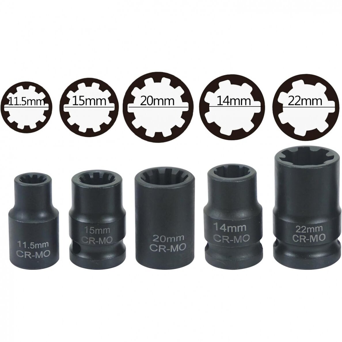 Brake caliper socket and bit socket set 17pcs 3 Brake caliper socket and bit socket set 17pcs 3