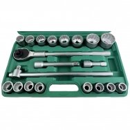 Zestaw głębokich nasadek 3/4" 21 szt. (19–50 mm) 12 pkt Zestaw głębokich nasadek 3/4" 21 szt. (19–50 mm) 12 pkt