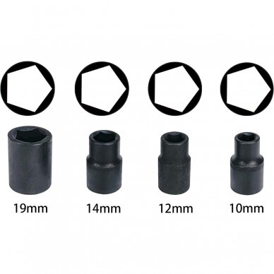 Brake caliper socket and bit socket set 17pcs 4 Brake caliper socket and bit socket set 17pcs 4