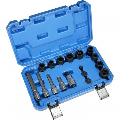 Brake caliper socket and bit socket set 17pcs 1 Brake caliper socket and bit socket set 17pcs 1