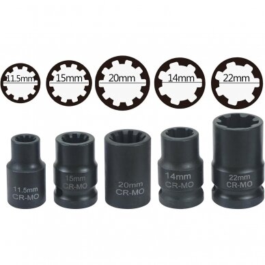 Brake caliper socket and bit socket set 17pcs 3 Brake caliper socket and bit socket set 17pcs 3