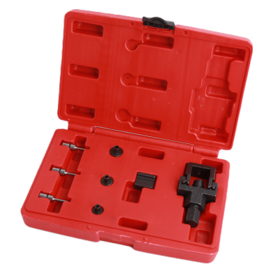 Chain breaker and riveting tool set Chain breaker and riveting tool set