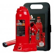 Hydraulic welded bottle jack with plastic box