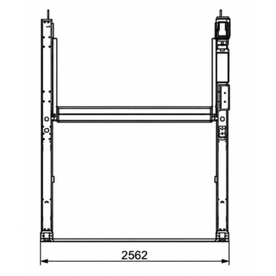 Two post hydraulic parking lift 2.3t 3