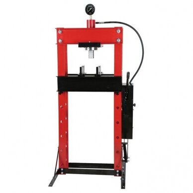 Hydraulic shop press with gauge 30t (foot pump)