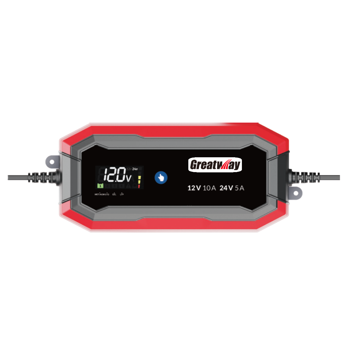 Akumuliatorių įkroviklis LCD 12/24V 10A 240Ah