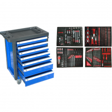 Roller cabinet 7 drawers, TC-7 with tool set trays 333pcs
